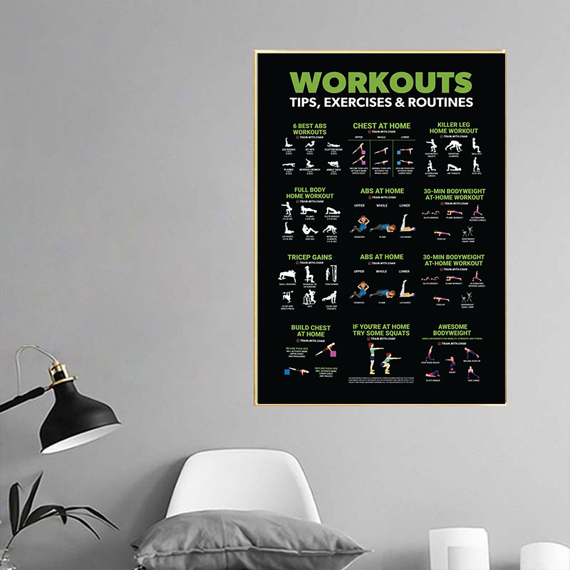 보디빌딩 운동 건강한 생활 다이어트 영양 포스터 캔버스 - Nutrition Workout 리뷰 및 가격