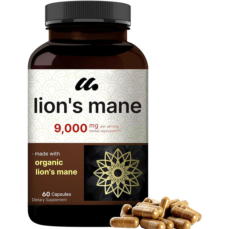 사자갈기버섯 캡슐 - 유기농 사자갈기버섯 분말 추출물  - Lion Mane Mushroom 리뷰 및 가격