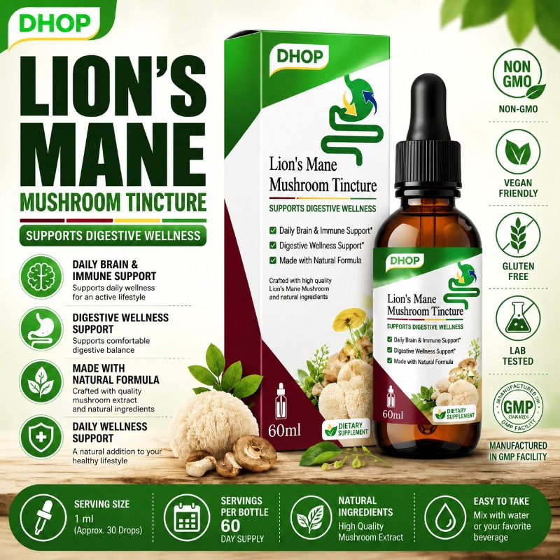 사자갈기버섯 팅크처 액상 드롭스 비건 비GMO 버섯 추 - Lion Mane Mushroom 리뷰 및 가격